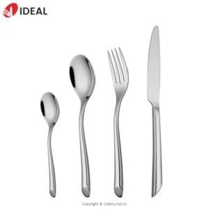 Popular Restaurants Flatware Set Dinner Knife Spoon Fork Tea Spoon High Polished Stainless Steel Cutlery Set