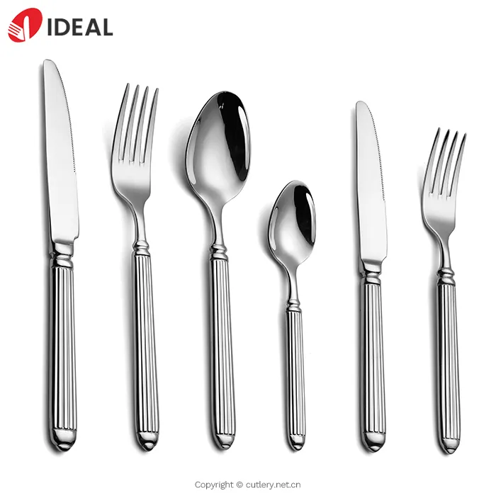 Luxury Gold Cutlery Set Stainless Steel Knife Fork Spoon Silverware Wedding Flatware Set