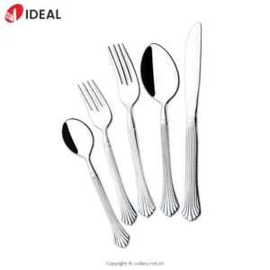 Elegant Embossed 304 Stainless Steel Mirror Polished Tableware