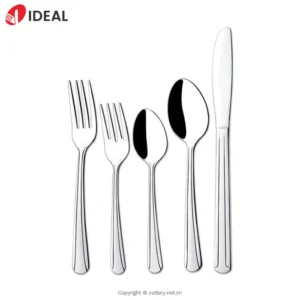 Food Grade 304 Stainless Steel Knife Fork Spoon Set Mirror Polished Flatware