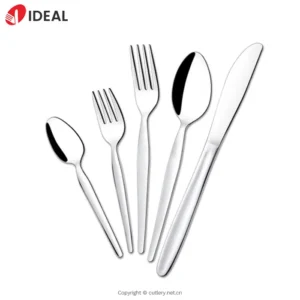 Premium 304 Stainless Steel Tableware Set Smooth Edge Mirror Finish