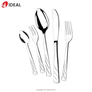 High Quality Mirror Polish Reusable Stainless Steel Cutlery Set Includes Forks for Dinner and Tea Flatware Sets