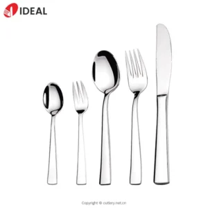Luxury Royal Design Stainless Steel Reusable Cutlery Set Silver and Gold Flatware