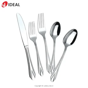 Modern Stainless Steel Dinnerware Sets Spoon Knife and Fork Hotel Cutlery Set Stainless Steel Silverware Set