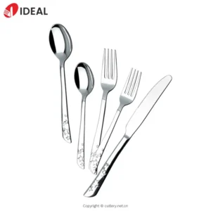 Luxury Elegant Classic Stainless Steel Tableware  Premium Spoons and Forks Flatware Set