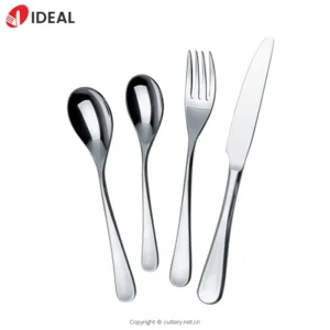 Wholesale Luxury Restaurant Silverware Mirror Polish Fork and Spoon Knife Stainless Steel Sliver Cutlery Set