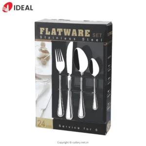 Hot Selling Knife Spoon Fork Stainless Steel Flatware Set 24pcs Cutlery Set for 6 People