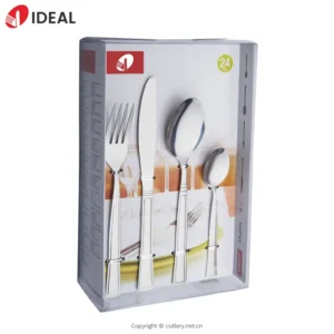 Luxury Design Silverware Stainless Steel Cutlery Set 24pcs
