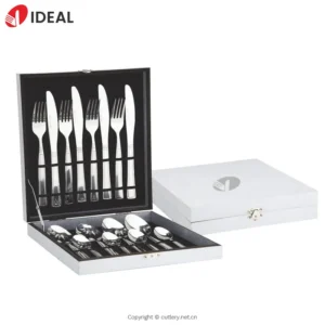 Luxury Stainless Steel Kitchen Cutlery Set Flatware Set Knife Spoon Fork Elegant Dinnerware Tableware Gift Package