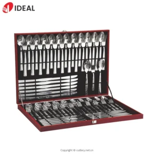 Shiny Mirror Polished Cutlery Set Durable and Reliable Handmade 72 Pcs Stainless Steel Flatware Set for Gift