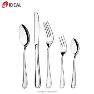 5 Pcs/set Knife Fork Spoon Cutlery Set Stainless Steel Flatware Set