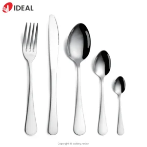 طقم أدوات مائدة مطعم فضية ذهبية فاخرة من الفولاذ المقاوم للصدأ من الفولاذ المقاوم للصدأ بالجملة