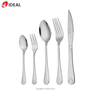 Elegant Stainless Steel Flatware Set with a Luxurious Finished and Timeless Design Ideal for Formal Dinner Table Settings