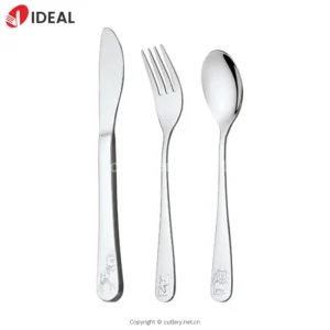 High Quality Children's Silverware Spoons Forks Knife Stainless Steel Flatware Dinnerware Set Animals Cutlery Cute Animals Handle