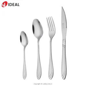 Metal Tenedor Cuchillo y Cuchara Restaurante Cubiertos Cubiertos Pesado Servir de lujo polaco de acero inoxidable cubiertos Set